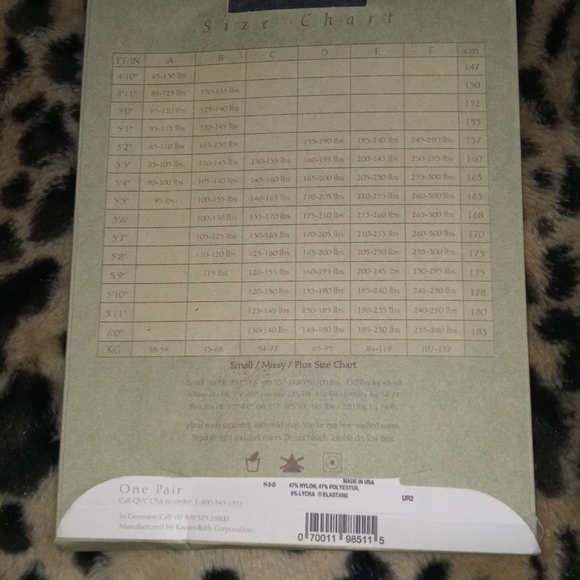 QVC Legacy Gray Heather Control Top Tights Size C (120-165 lbs, 53”-77”) - Picture 4 of 5